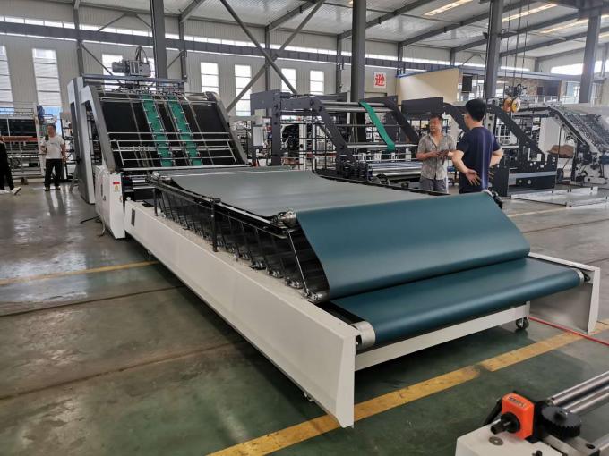 Corrugated Cardboard Flute Laminator Machine , Glue Lamination Machine