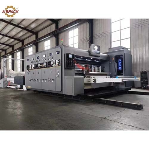 High Speed 4 Colors Corrugated Box Printing Machine With Stacker