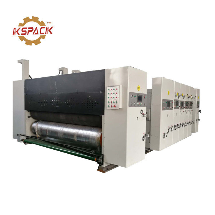 7.5kw Corrugated Box Printing Machine With Die Cutting And Slot
