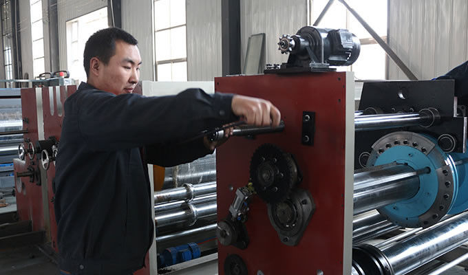 Hebei Jinguang Packing Machine CO.,LTD factory production line