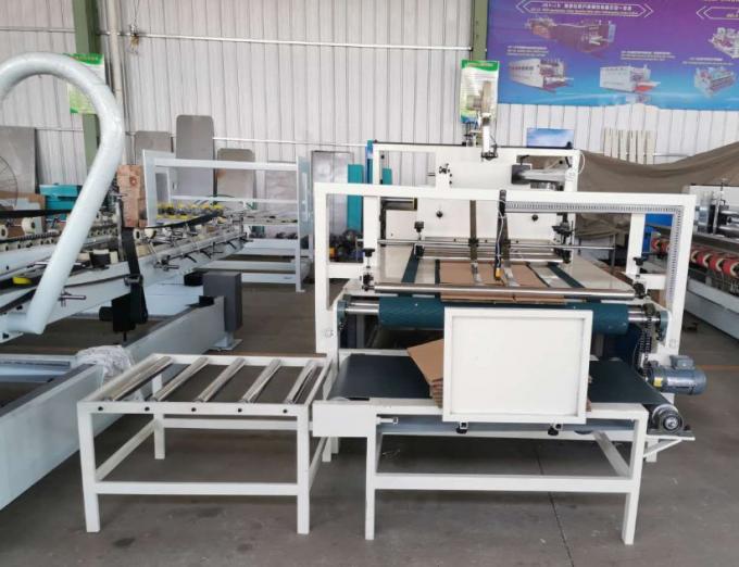 2600mm Type Semi Automatic Carton Folding And Gluing Machine Speed 60m/Min