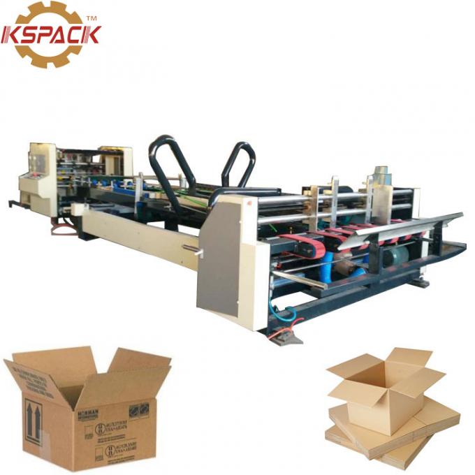Corrugated Board Carton Box Folder Gluer Machine High Speed