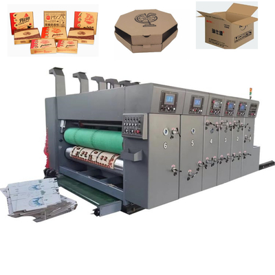Plc Vacuum Dust Multicolor Corrugated Box Printing Machine