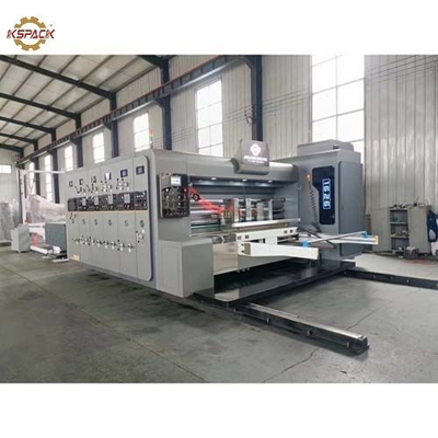 PLC Control 3 Colors Corrugated Box Printing Machine With Slotting