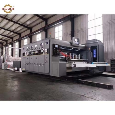 Stainless Steel Corrugated Box Printing Machine for Paper Printer Machine Weight Approximately 5 Tons