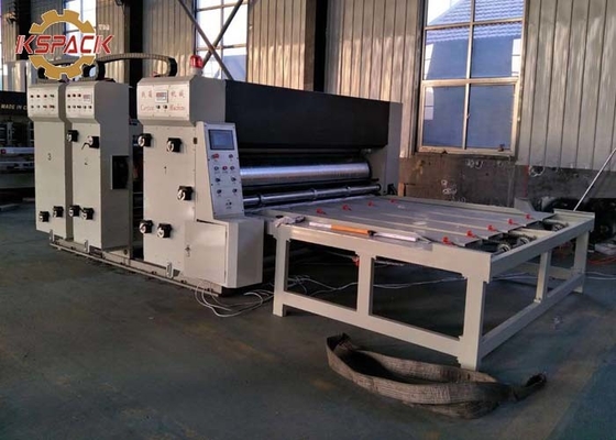 Chain Feed Corrugated Box Printing Machine 3 Color Slotter 900 * 2000