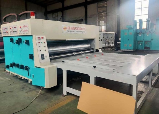 Chain Feed Corrugated Box Printing Machine 2 Color Slotter Die Cutter