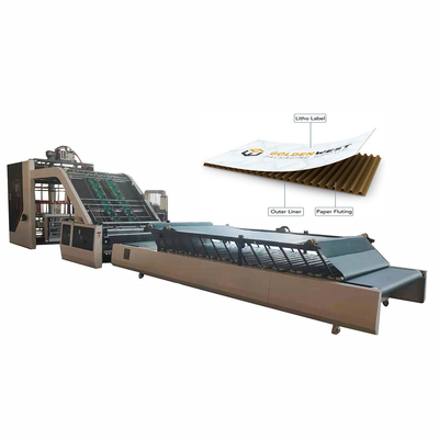 Automatic High Speed Sheet To Sheet Flute Laminating Machine For Corrugated Cardboard