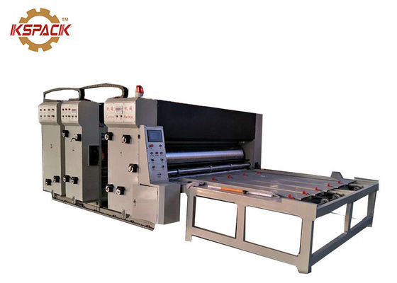 Chain Feeder Corrugated Box Printing Machine Die Cutter 900 * 1800mm High Resolution