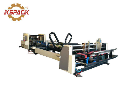 Automatic Corrugated Carton Folder Gluer Machine , Folding And Gluing Machine