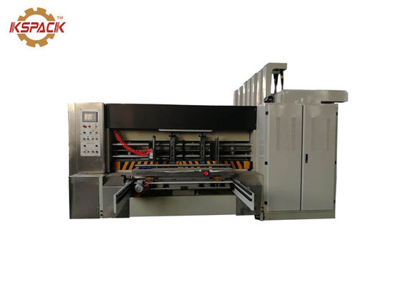 Automatic Corrugated Cardboard Box Printing Die Cutting Machine White Color KSJ-1200 Type