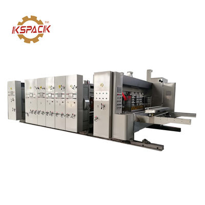 7.5kw Corrugated Box Printing Machine With Die Cutting And Slot