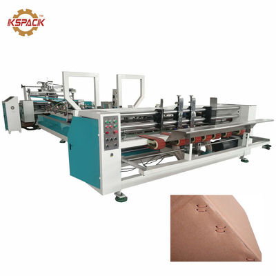 Fully Auto Stapler PLC 12kw Carton Box Stitching Machine