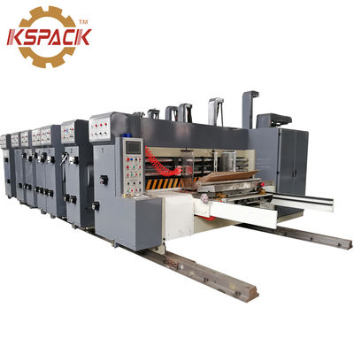lead edge feed pizza box 5 color middel speed  Automatic Printing slotter and Die Cutting for Corrugated Paper Box