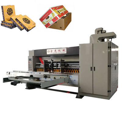 Slotting Die Cutting Carton Box Printing Machine For 1224mm