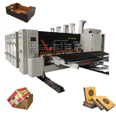 3/5/7 ply Corrugated Board Wave Box Printing Press with Double Cover