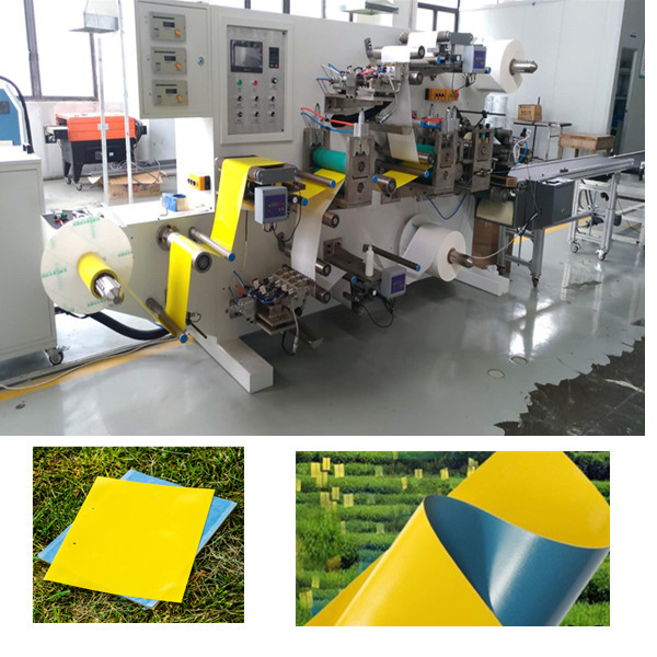 Automatic Flying Glue Trap Making Machine Yellow Sticky Trap Making Machine Insects Glue Trap Machine