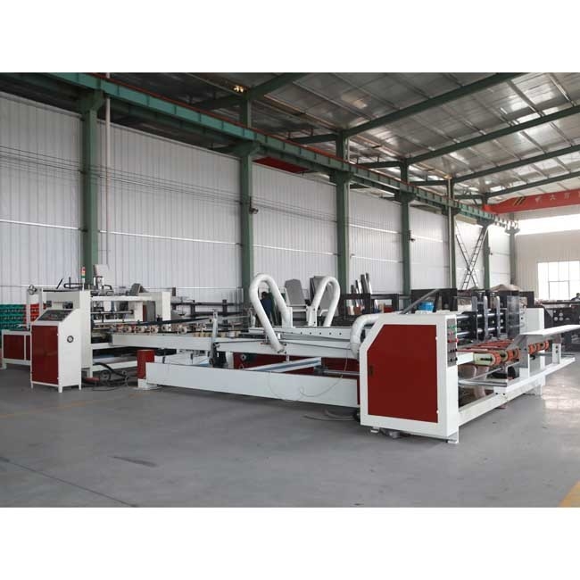 Automatic Box Folder Gluer Machine Corrugated Carton Packing Machine