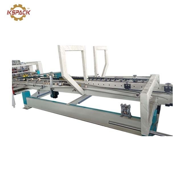 BYZ-B Semiautomatic Box Folder Gluer Machine High Of Feeder 900MM 3kw