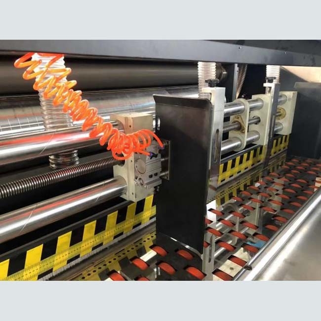 High Speed Corrugated Box Printing Machine With Folding Gluing Line