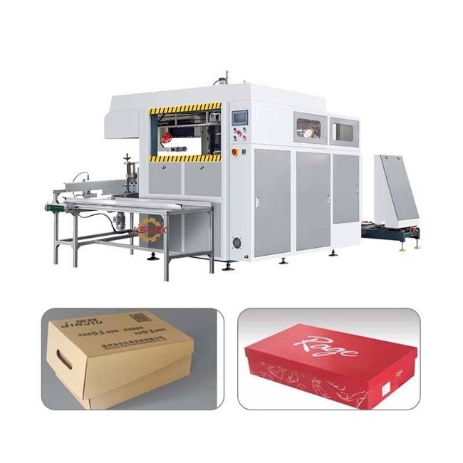 High Speed Box Folder Gluer Machine For Shoe Box One Time Molding