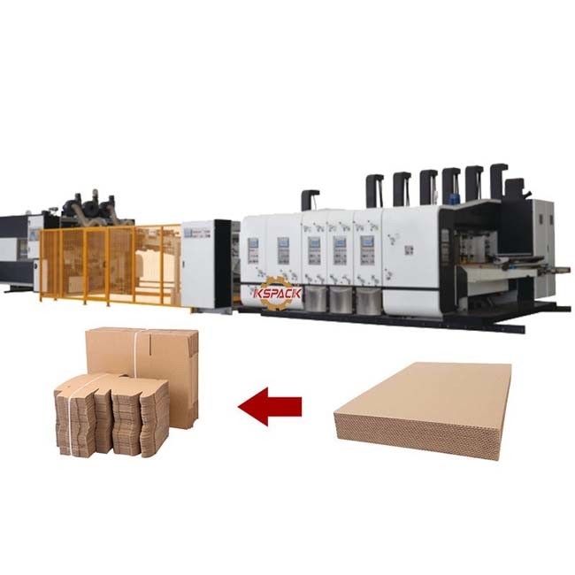 Automatic Corrugated Box Printing Machine Folder Gluer Product Line