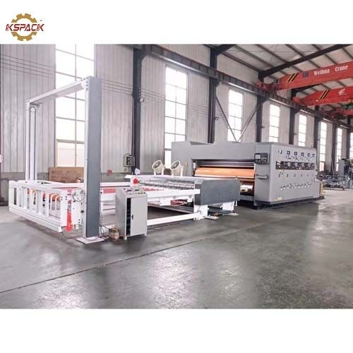 4 Color Corrugated Box Printing Machine For Pizza Vegetable Box
