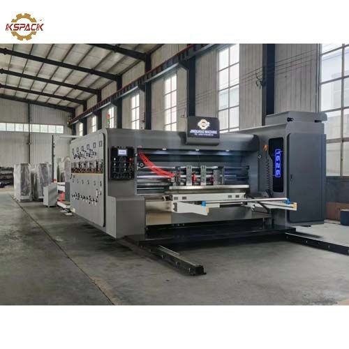 PLC Control 3 Colors Corrugated Box Printing Machine With Slotting