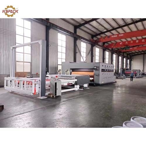 High Speed 4 Colors Corrugated Box Printing Machine With Stacker