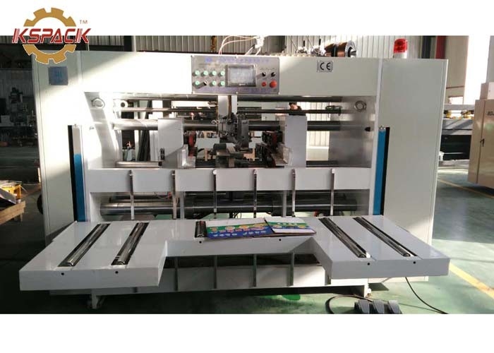 KS 2000 Four Servo Semi Auto Carton Box Stitching Machine Double Piece