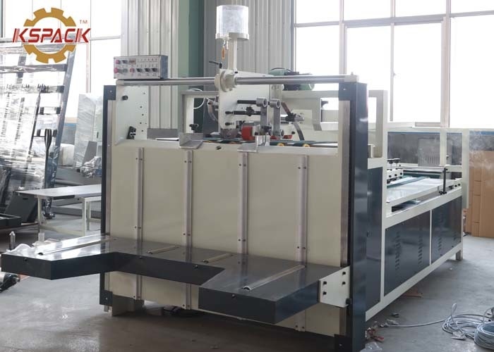 Semi Automatic Corrugated Box Folder Gluer Machine 4 KW PLC Control