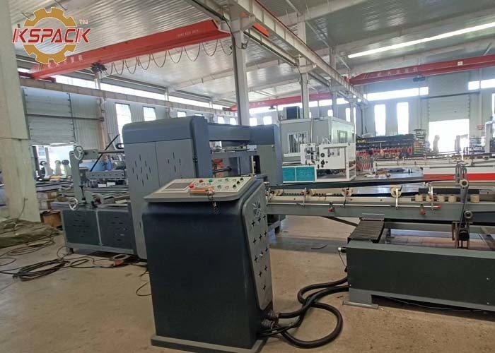 Semi Auto Blue Box Folder Gluer Machine Box Size 2800mm ~ 600mm