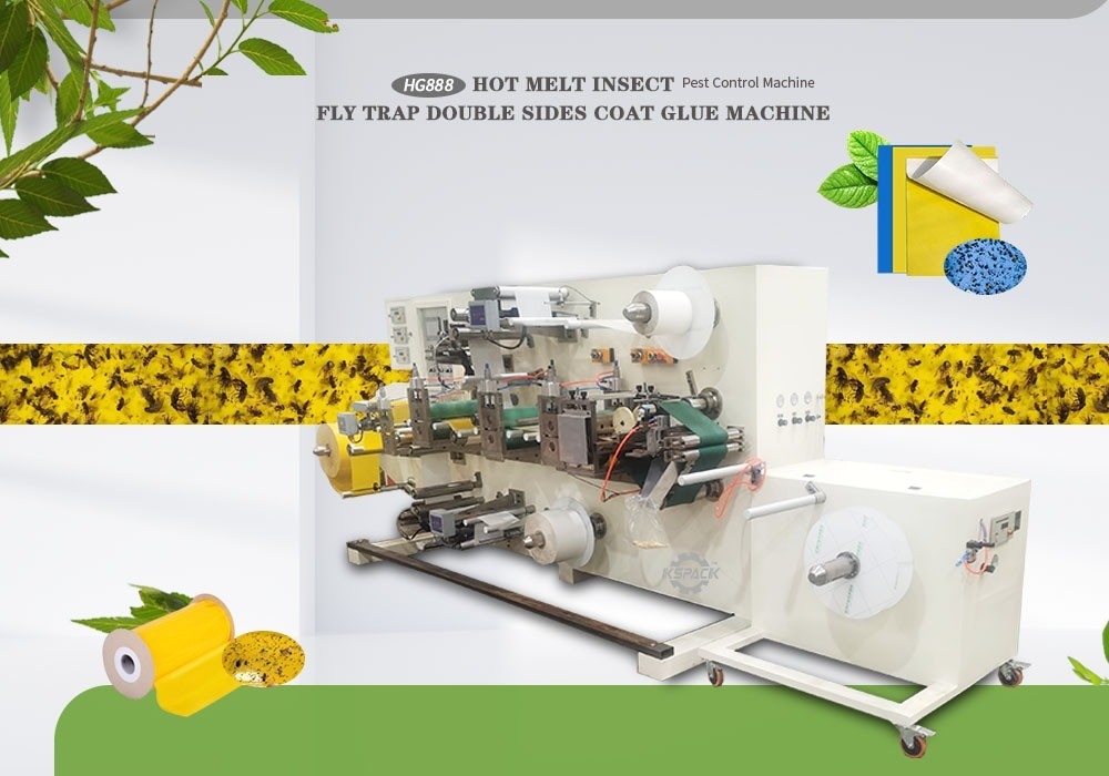 Yellow Sticky Insect Glue Trap Machine Hot Melt Fly Control Board For Pest Management
