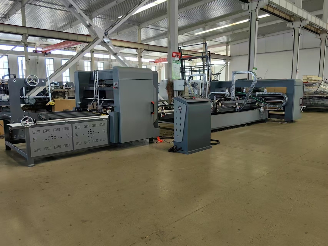 Steel 2400 Fully Automatic Carton Folding And Gluing Machine
