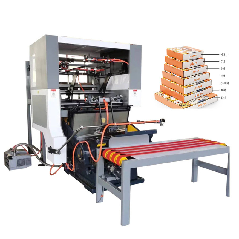 Automatic Corrugated Box Die Cutting Machine For Pizza Box 1600*1200