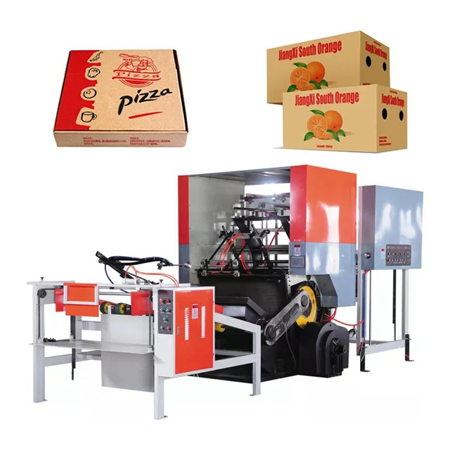 Automatic Corrugated Box Die Cutting Machine For Pizza Box 1600*1200