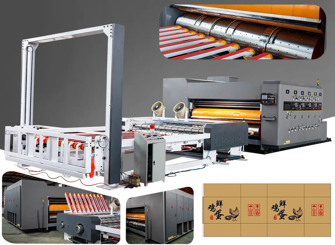 Customizable Pizza Box Making Machine With 1-5 Color Printing And 300-800mm Printer Roller