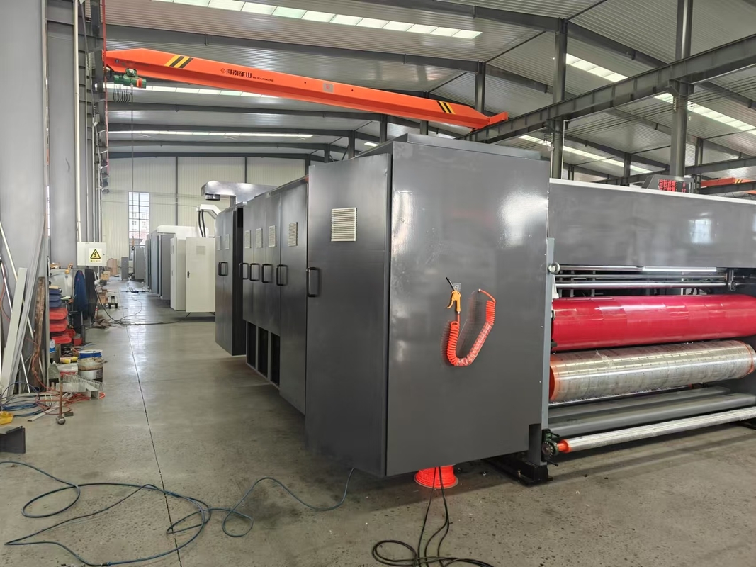 Automatic Flexo 4 Color Printer Slotter Die Cutter Corrugated Board Machine