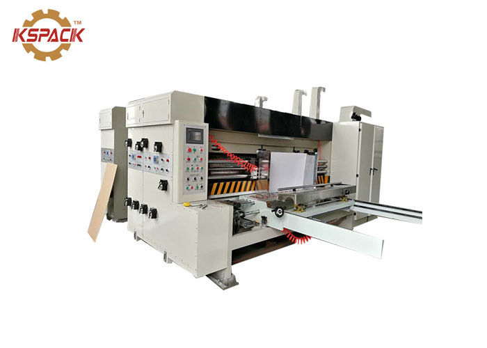 Corrugated Carton Flexo Printing Machine , Corrugated Box Printing Machine Auto Zero Adjustment