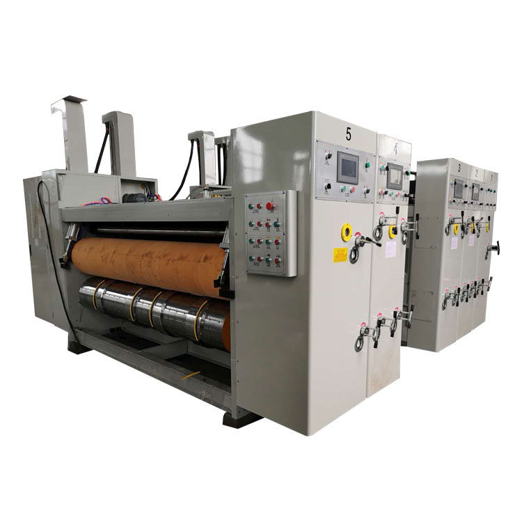 Die Cutting 1 Colors Corrugated Box Printing Machine With Stacker