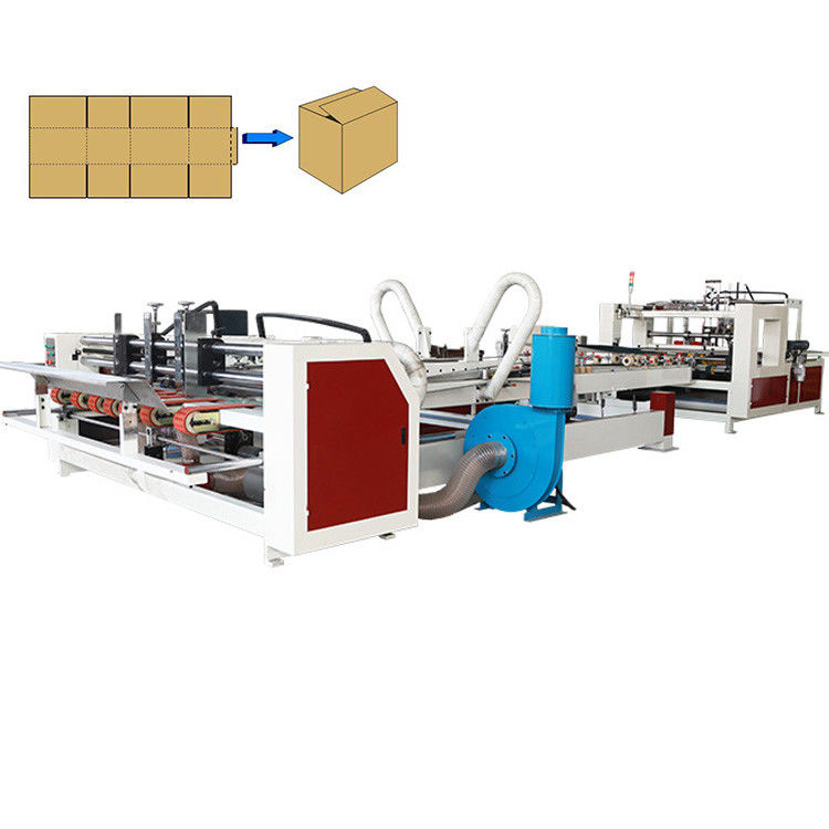 Automatic Corrugated Box Folder Gluer Machine For Carton Forming