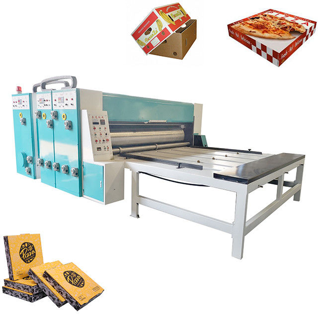 Corrugated Carton Paper Pizza Box Making Machine With Slotting And Die Cutting