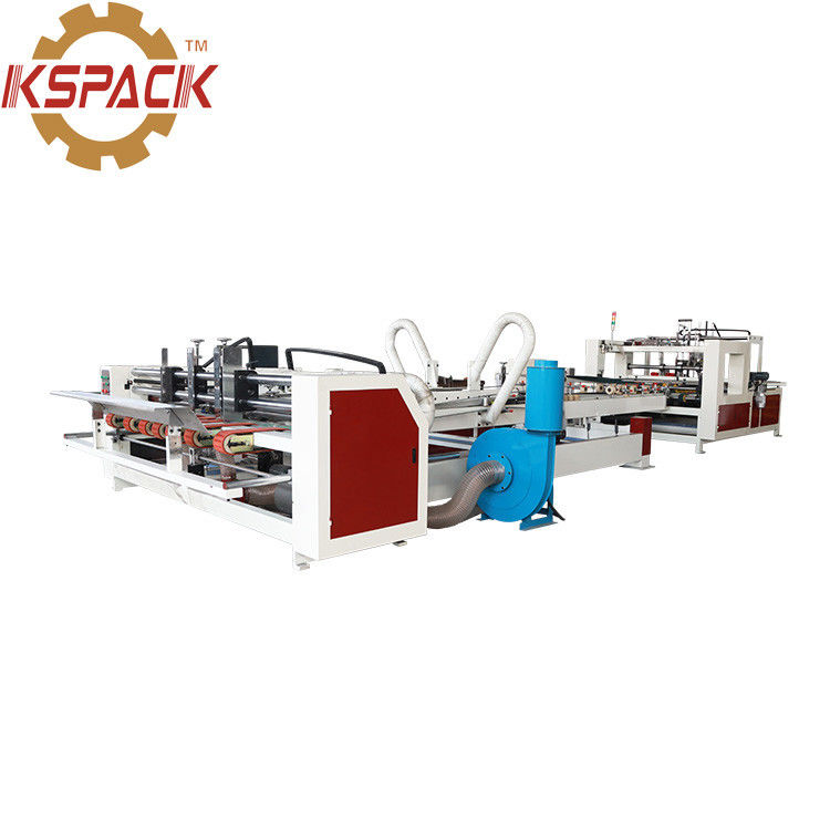 KS-QZD 2800 Automatic Folder Gluer Machine , Carton Folding And Gluing Machine