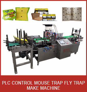 Full Automatic Rat Glue Trap Making Machine 6000pcs/Min Mouse Killer Coating Glue Machine