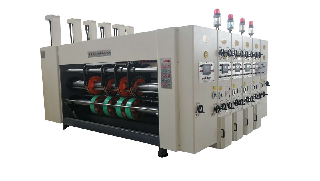 Slotter Die Cutter 2mm Plc Multi Color Flexo Printing Machine