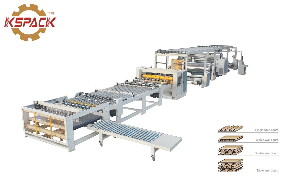 1400mm 2500mm 45m/Min Corrugated Board Production Line