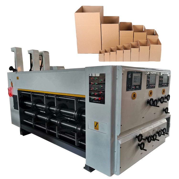 Automatic Full Plc Multicolors Printing Slotting Die Cutting Machine  The small boxes making machine