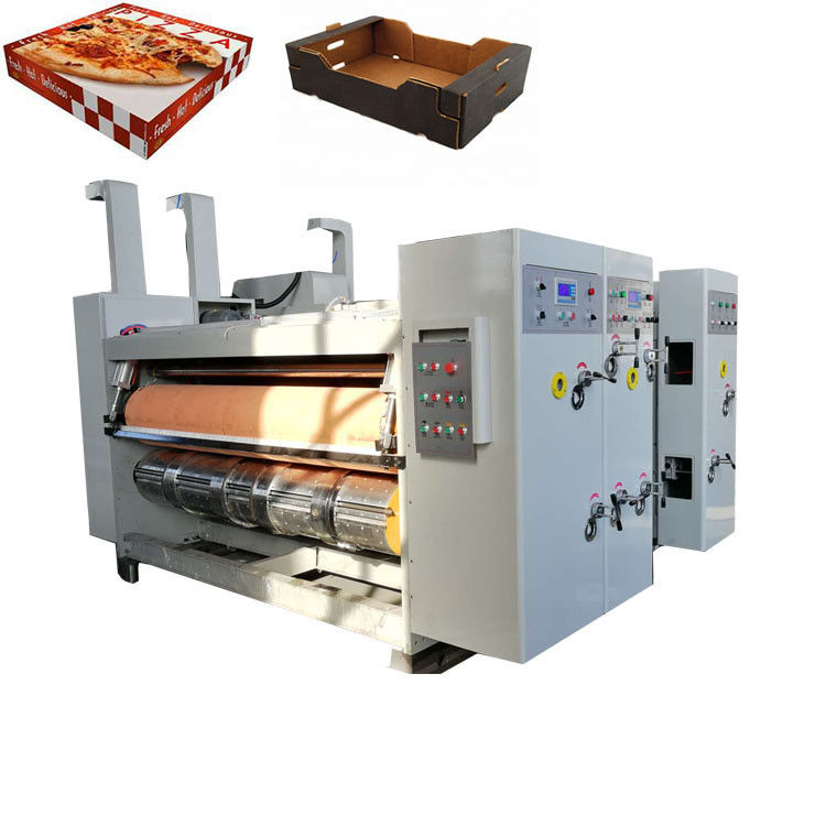 Small Pizza Carton Box 150pcs/Min 4 Color Flexo Printing Machine