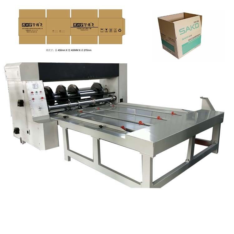 Chain Feed Slotting Cardboard Grooving Machine For Box Making