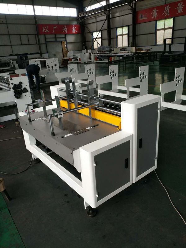 Electric Driven  Partition Slotter Machine With Paper Feed Receiving Table